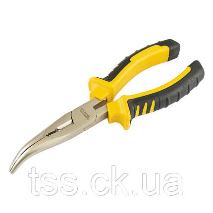 Щипці вигнуті MASTERTOOL 180 мм С55/HRC 45~50 23-3180, фото 1