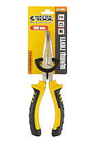Щипці вигнуті MASTERTOOL 180 мм С55/HRC 45~50 23-3180, фото 6
