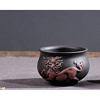 Чашка Цилінь чорна 50 мл. 6,3*6,3*4см.