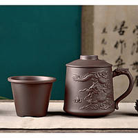 Чашка "Небесний дракон" із ситом коричнева 400 мл. 13*10*12,5см.