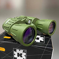 Бінокль KONUS KONUSARMY 10x50 W.A., широке поле огляду, чохол