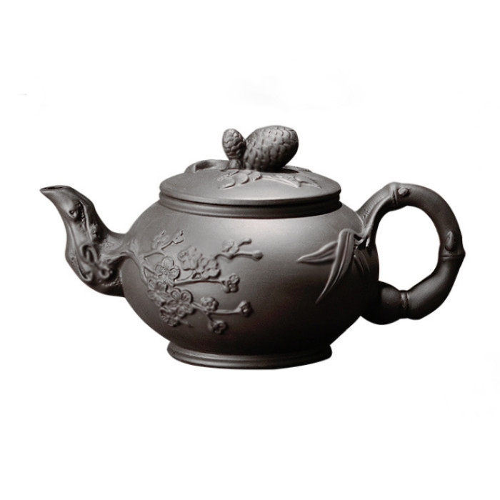 Чайник "Шишки" чорний 600 мл. 21*12,5*11,5см.