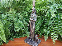 Колекційна статуетка Veronese Єгипетська цариця з кішкою WU76648A4, фото 8