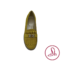 Жіночі лофери жовтого кольору “Style Shoes”, фото 6