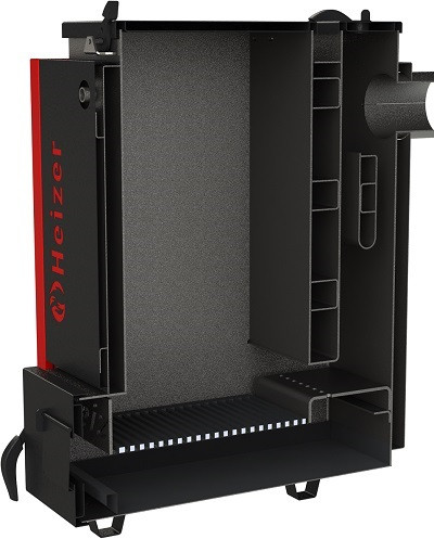 Схема шахтного котла нижнього горіння Heizer (Хейзер) Opti