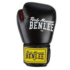Рукавиці боксерські Benlee FIGHTER 14oz / Шкіра /чорно-червоні, фото 3