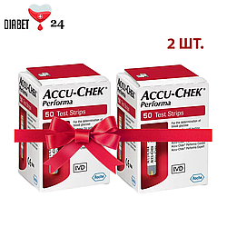 Тест-смужки Акку-Чек Перформа (Accu-Chek Performa) 50 шт. 2 паковання