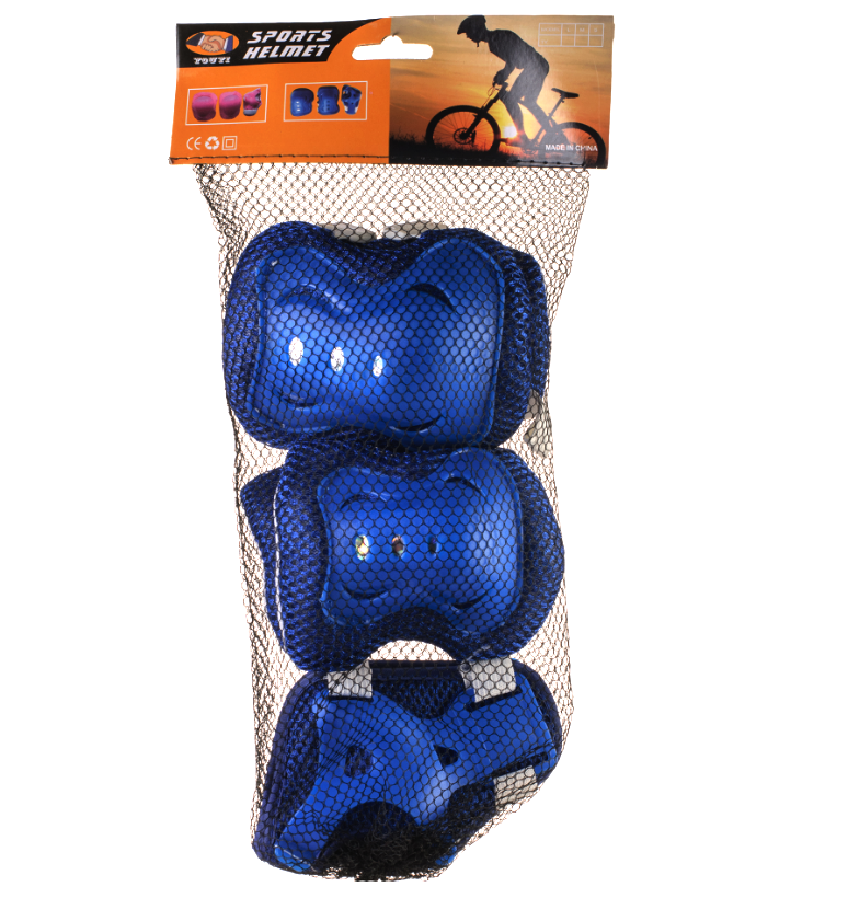 Youyi комплект дитячої захисту для катання на роликах і самокатах (синій)