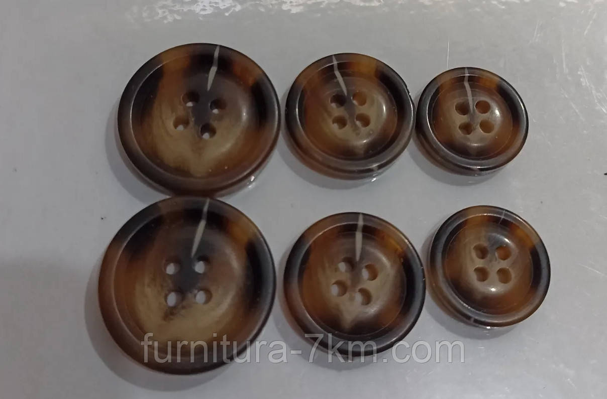 Ґудзики рогові,25 мм. паковання.-200шт., фото 1