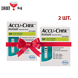 Тест-смужки Акку Чек Інстант (Accu Check Instant) 2 пачки