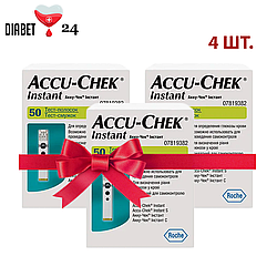 Тест-смужки Акку Чек Інстант (Accu Check Instant) 4 пачки