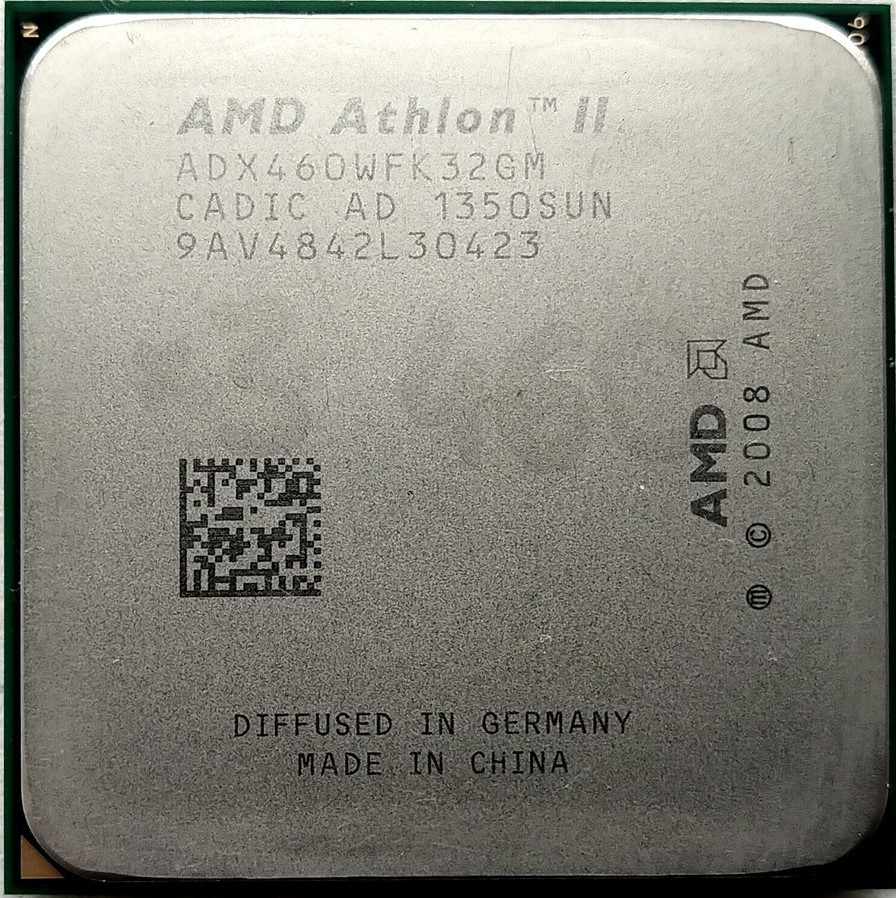 Процесор AMD Athlon II X3 460 3.40 GHz / 1.5M / 2000 MHz (ADX460WFK32GM) sAM2+/AM3, tray
