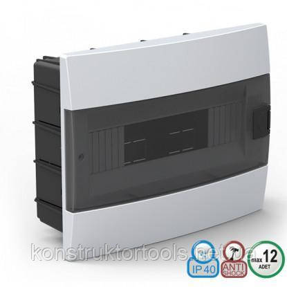 Щиток HOROZ ELECTRIC на 12 автомати внутрішнього встановлення, фото 1