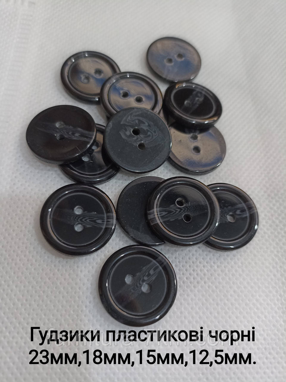 Ґудзики рогові, 12,5 мм. уп.-1000шт., фото 1