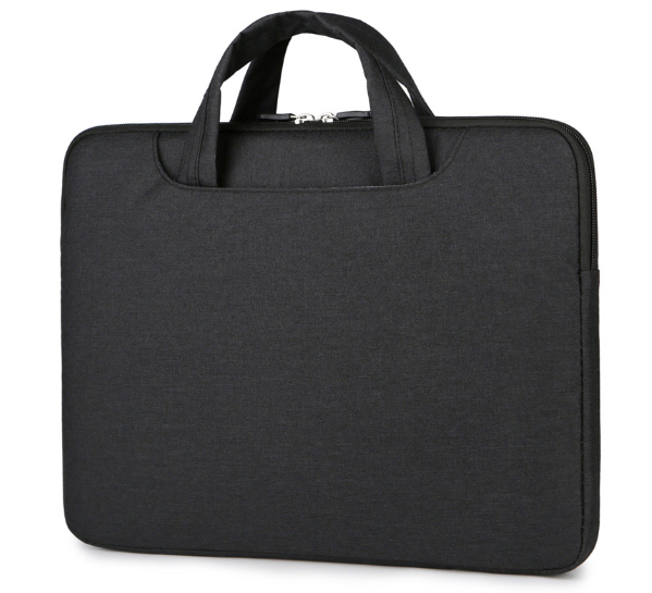 Сумка для ноутбука чорна 15,6" плоска повсякденна сумка до ноутбуку 15 дюймів чорна, фото 1