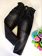 Чорні джинси моми для дівчинки 3-6 роки