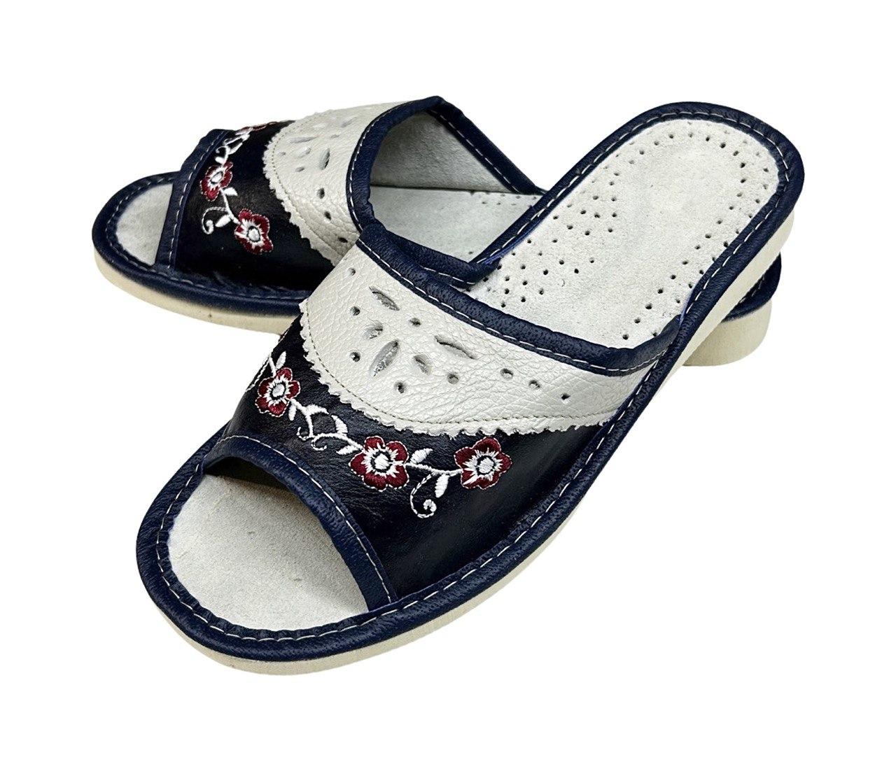 Шкіряні жіночі капці 072 39, фото 1