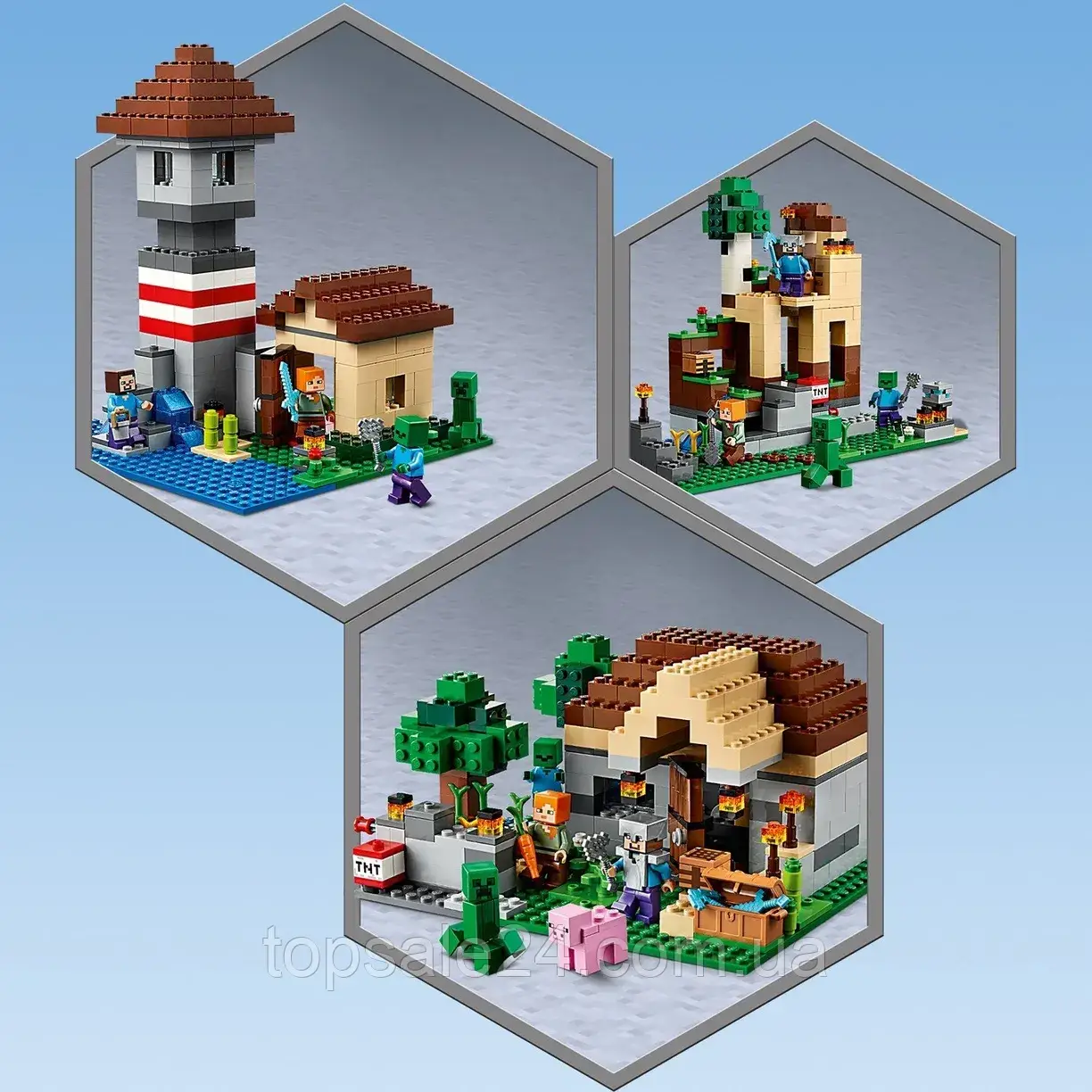 Конструктор Minecraft/ Набор для творчества/ лего Башня конструктор/ лего для детей,TS - фото 4 - id-p1849656845