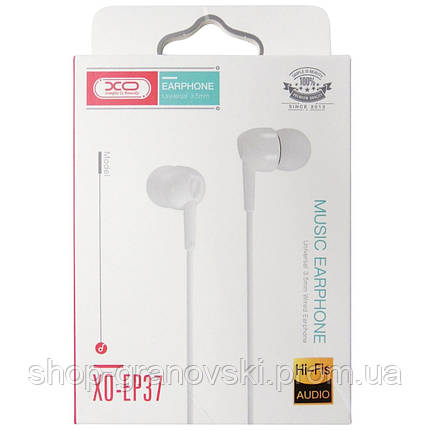 Навушники вкладки Earphone XO EP37, фото 2