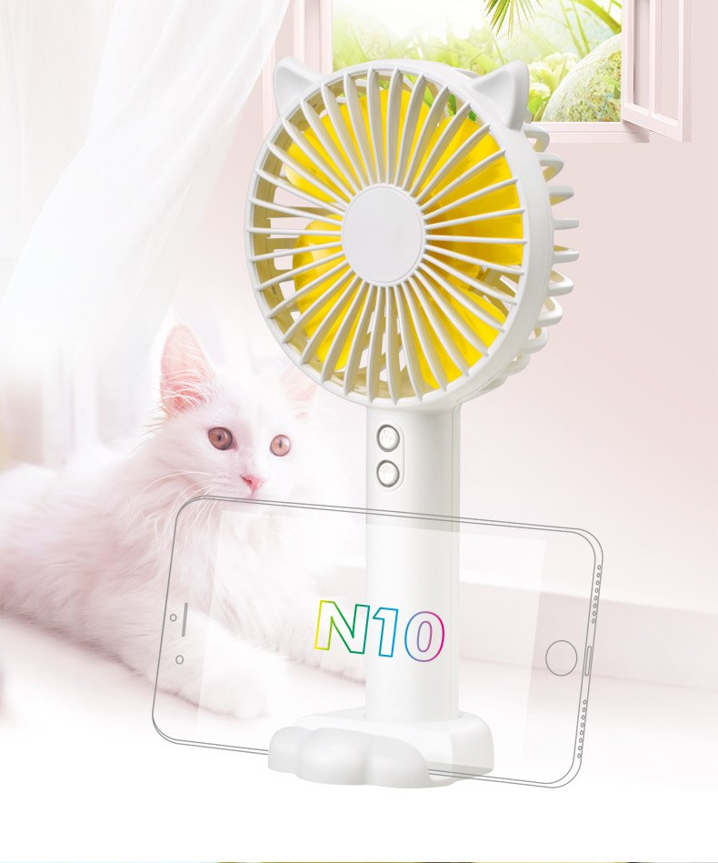 Настольный Вентилятор с Подставкой для Телефона и Фонарем Ручной N10 3 ...