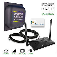 Готовый комплект 3G/4G LTE интернет "HomeLTE Wi-Fi+" | MIMO антенна | большой радиус Wi-Fi | максимальная скор