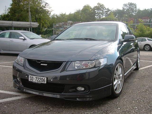 Накладка передня Honda Accord 7 (02-06) губа обвіс стиль Type-R