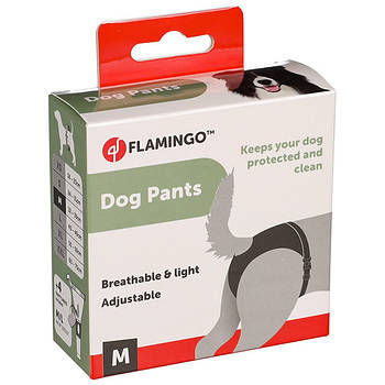 Flamingo Dog Pants Sasha Фламінго Саша труси для собак гігієнічні з комплектом прокладок M | 32х39 см