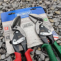 Набор ножниц для металла - левые и правые ножницы для металла с кованым лезвием и удобными ручками - MWT-6510С