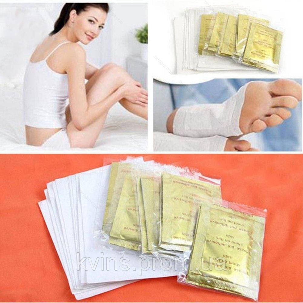 Пластырь для детоксикации Kinoki Cleansing Detox Foot Pads Gold Детокс \ - фото 5 - id-p1849715551