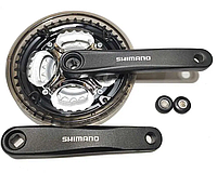 Шатуны велосипедные Shimano (42-34-24), L-170 mm., алюминий>
