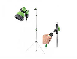 Душ садовий на телескопічній тринозі 10 режимів Geolia Green