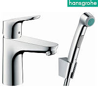 Смеситель для умывальника HANSGROHE FOCUS, + набор гигиенический. 31927000