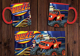 Чашка "Блиск і монстрмашини" / Кружка Blaze and the Monster Machines №1 Червоний