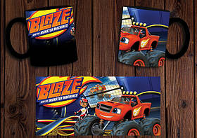 Чашка "Блиск і монстрмашини" / Кружка Blaze and the Monster Machines №1 Хамелеон