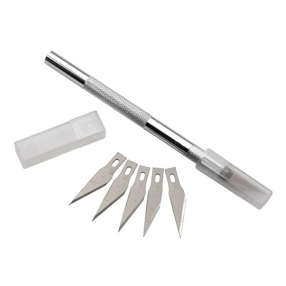 Канцелярський скальпель, ніж із 5 змінними лезами