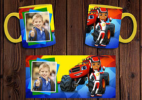 Чашка "Блиск і монстрмашини" / Кружка Blaze and the Monster Machines №2 Жовтий