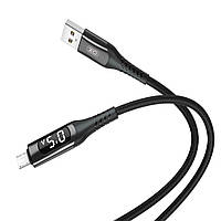 USB кабель Micro XO NB162 led 2.4A 1m