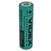 Аккумулятор Li-Ion 14500 800mAh (без защиты) Videx