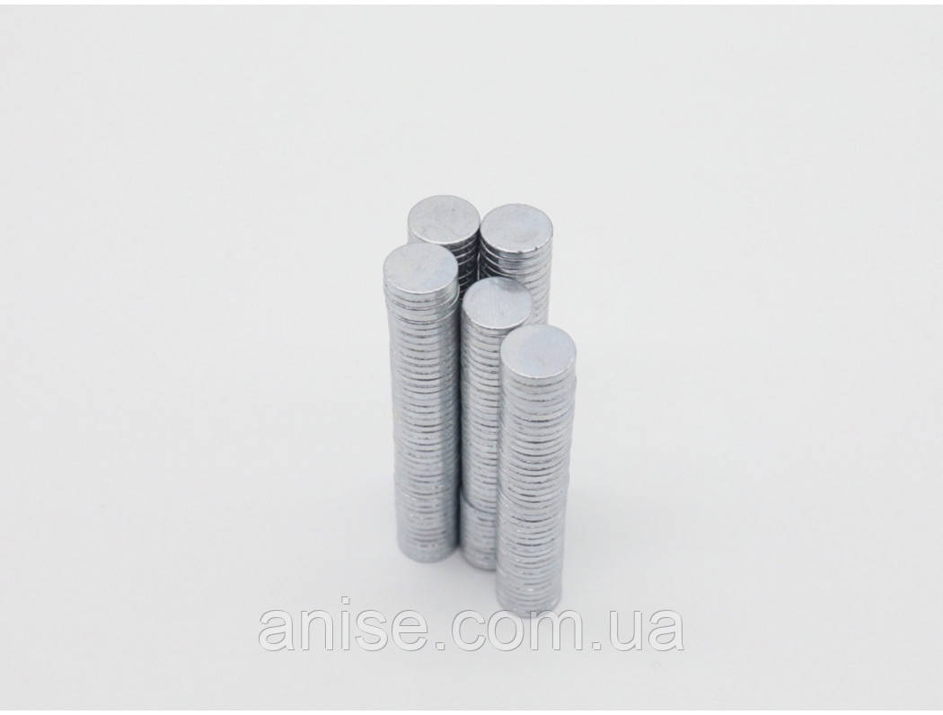 Неодимовий магніт 10*1мм - фото 1 - id-p1980144500