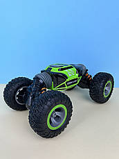 Машина-трансформер на радіокеруванні, перевертиш Leopard king 34см зелений, фото 3
