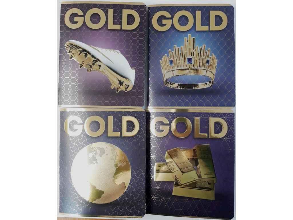 Зошит в клітинку 48арк.10шт/уп серія SUPER GOLD МІКС-1, ТМ ТЕТРАДА FG