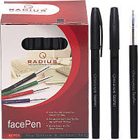 Ручка "FaсePen" RADIUS 50 штук, черная