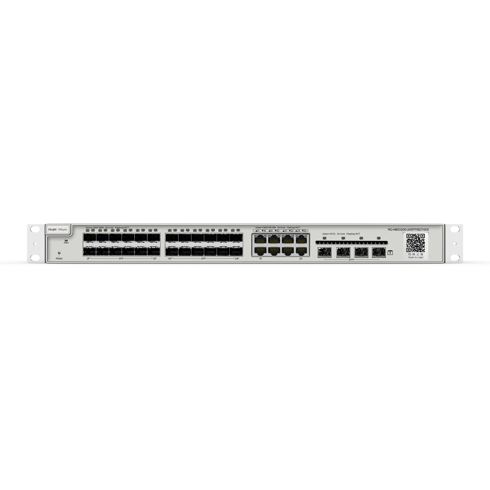 Комутатор Ruijie Reyee RG-NBS3200-24SFP/8GT4XS 24-портовий керований з 8 комбінованими портами, фото 1