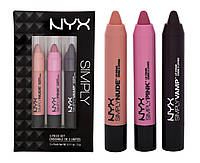 Набор помад для губ NYX Simply Set 02 Nude Pink Vamp (3 х 3 гр)