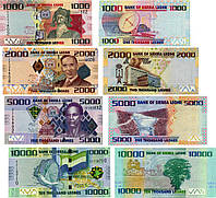 Сьерра-Леоне набор из 4 банкнот 2010-2013 UNC