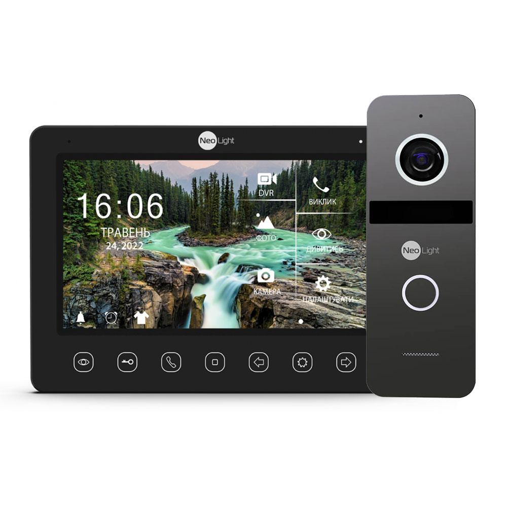 Комплект відеодомофона Neolight NeoKIT FHD Pro B/Graphite