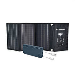 Комплект: сонячна панель 21W Solar Charge, повербанк FEB-292B 20 Вт + 22.5 Вт, кабель REMAX RC-068W