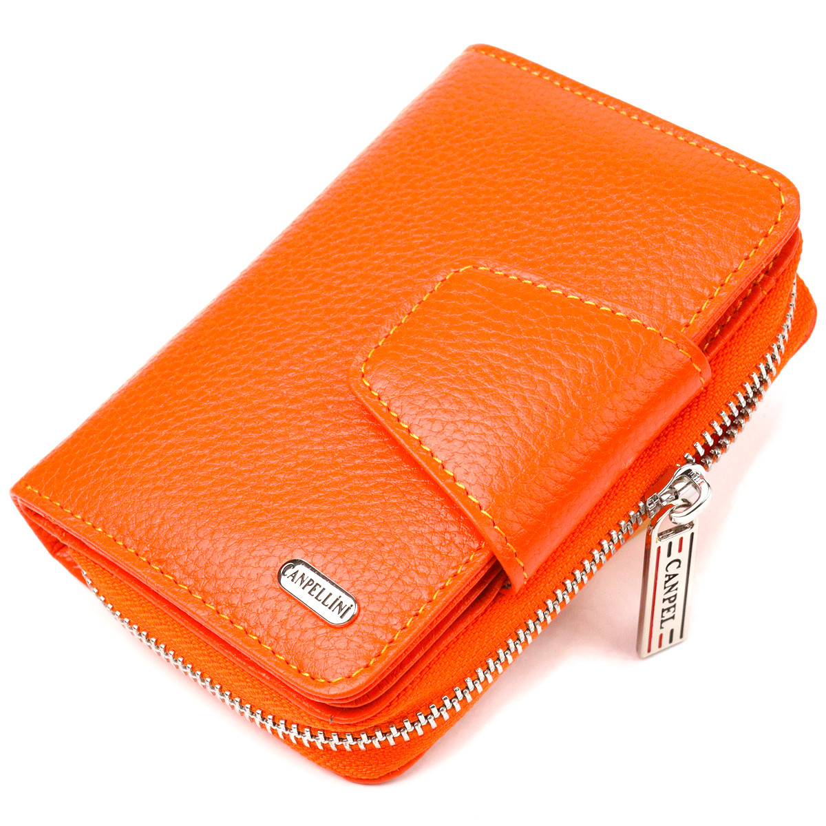 Надійний вертикальний гаманець невеликого розміру для жінок CANPELLINI 21602. Натуральна шкіра
