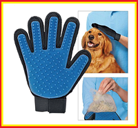 Рукавичка для вичісування шерсті хатніх тварин котів собак, рукавичка щітка для вичісування собак і котів j&s