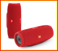 Портативная беспроводная блютуз Bluetooth колонка по типу JBL Charge 3 с ФМ радио Красная j&s